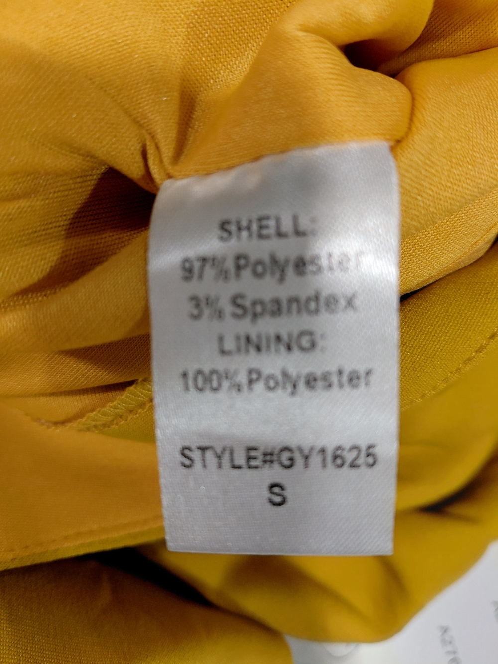 DO+BE Mustard Yellow Deep V Long Sleeve Romper - Picture 6 of 7